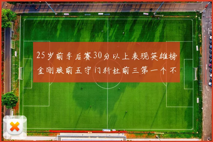 25岁前季后赛30分以上表现英雄榜金刚狼前五守门科杜前三第一个不以得分著称